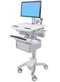 STYLEVIEW CART WITH LCD PIVOT TALL DOUBLE DRAWER CRTS