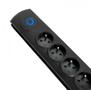 QOLTEC Surge protector | 6 power socket | 3,0m