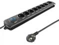 QOLTEC Surge protector QOLTEC | 8 power socket | 3.0m