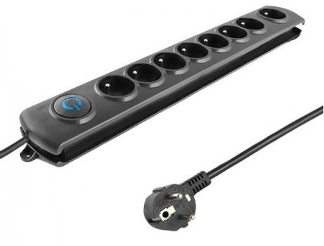 QOLTEC Surge protector QOLTEC | 8 power socket | 3.0m (50114)