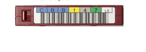 FUJITSU service for individual LTO Barcode-Label for LTO-3 LTO-4 LTO-5 LTO-6 and LTO Cleaning tapes - no label (D:CR-LTO-LAB)