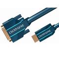 CLICKTRONIC HDMI/DVI Cableadapter. M/M. Blue. 10m