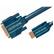 CLICKTRONIC Clicktronic HDMI-DVI (24+1) Cable. M/M. Blue. 1.0m Factory Sealed