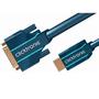 CLICKTRONIC HDMI/DVI Cableadapter. M/M. Blue. 7.5m Factory Sealed