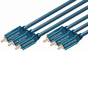 CLICKTRONIC YUV Component Cable 10m - RCA Cable Factory Sealed (70427)