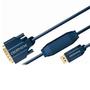 CLICKTRONIC DisplayPort/DVI Cable. M/M. Blue. 2.0m