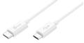 J5 CREATE USB 2.0 cable, Type C M - Type micro B M, 0,9m, white