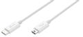 J5 CREATE USB 2.0 cable, Type C M - Type mini B M, 0,9m, white