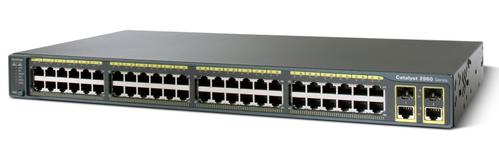 CISCO Catalyst 2960-Plus 48TC-L - Switch - Managed - 48 x 10/100 + 2 x combo Gigabit SFP - rack-mountable - refurbished (WS-C2960+48TC-L-RF)