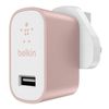 BELKIN MixIt Home charger 2.4 amp with USB port, Rose Gold