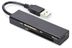 ASSMANN Electronic EDNET USB 2.0 MULTI CARD READER INCL. POWER SUPPLY BLACK/ MATT PERP