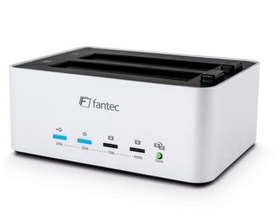 FANTEC AluDOCK 2X HDD Clonal & Docking station with USB 3.0 (1796)