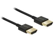 Delock Slim Premium - HDMI-kabel med Ethernet - 3 m