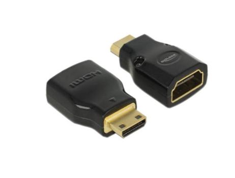 DELOCK adapter HDMI Mini-C(M)->HDMI(F) High Speed HDMI with Ethernet 4k (65665)