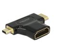 DELOCK Adapter High Speed HDMI with Ethernet – HDMI-A female > HDMI Mi
