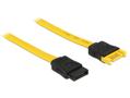 DELOCK Forlænger SATA6 kabel 70cm - Gul