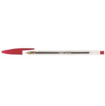 BIC BALLPOINT CRISTAL RED INDIVIDUALY BARCODED PRODUCT (847899*50#DBL $DEL)