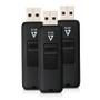 V7 4GB FLASH DRIVE 3PK COMBO 10MB/S READ 3MB/S WRITE MEM (VF24GAR-3PK-3E)