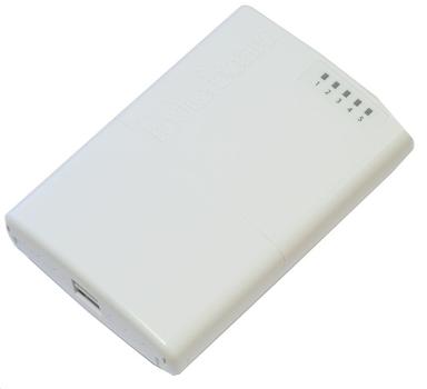 MIKROTIK PowerBox, 400MHz CPU, 64MB RAM, 5xLAN (4xPoE-OUT),  ROS L4, outdoor case, PSU (RB750P-PBr2)