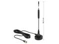 DELOCK DAB+ Antenna F Plug 0 dBi omnidirectional with magnetical sta