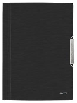 LEITZ 3 Flap Folder Style PP A4 Satin Black (39770094*10)