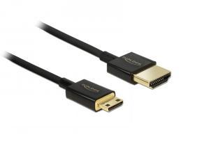 DELOCK HDMI-A til HDMI Mini-C 4K 2m Slim (84778)