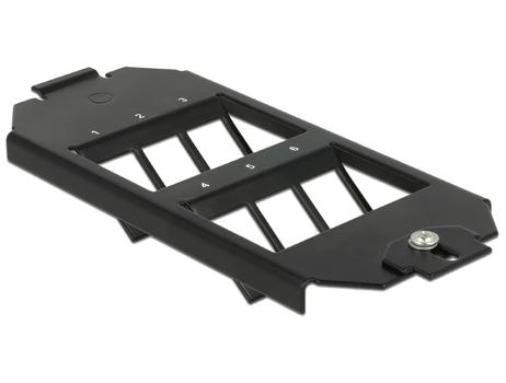 DELOCK Keystone Mounting 6 Port for floor tank (86280)