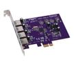 SONNET Allegro - PCI-Express x1 kort med 4xUSB 3.0 Typ A ho portar