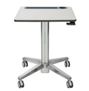 ERGOTRON LEARNFIT 16IN TRAVEL ADJUSTBLE STANDING DESK CLEAR ANODIZED ACCS