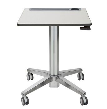 ERGOTRON LEARNFIT 16IN TRAVEL ADJUSTBLE STANDING DESK CLEAR ANODIZED ACCS (24-547-003)