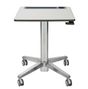 ERGOTRON LEARNFIT TRAVEL STANDING DESK 16IN CLEAR ANODIZED ADJUSTABLE   IN ACCS