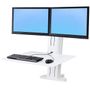 ERGOTRON WORKFIT-S DUAL MONITOR REAR MOUNTING BRIGHT WHITE ACCS