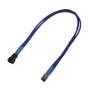 NANOXIA Kabel Nanoxia 3-Pin Verlängerung, 30 cm, Single, blau