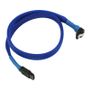 NANOXIA Kabel Nanoxia SATA 6Gb/s Kabel abgewinkelt 45 cm, blau