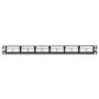 PANDUIT MINI-COM Modular Faceplate Patch Panels - Patchpaneel - zwart - 1U - 19" - 24 poorten