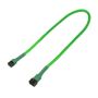 NANOXIA Kabel Nanoxia 3-Pin Verlängerung, 30 cm, neon-green