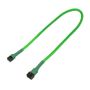 NANOXIA Kabel 3-Pin Verl?ngerung, 30 cm, neon-green - (Fjernlager - levering  2-4 døgn!!)