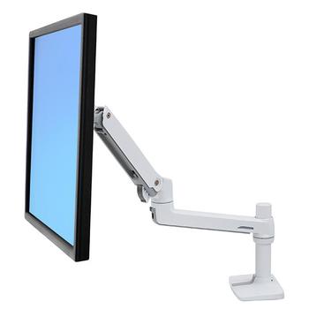 ERGOTRON LX desk mount LCD Arm no grommet mount bright white texture (45-490-216)