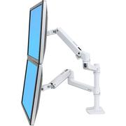 ERGOTRON LX DUAL STACKING ARM MOUNT BRIGHT WHITE TEXTURE ACCS
