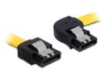 DELOCK Cable SATA 6 Gb/s male straight > SATA male right angled 30 cm