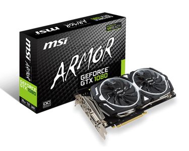 Msi Geforce Gtx 1080 Armor Oc Grafikkort Pci Express 3 0 8gb