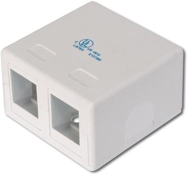 DIGITUS CONSOL-POINT BOX F.2X KEYS JACK PURE WHITE 2-PORT ACCS (AT-AG  302A-WH)