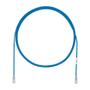 PANDUIT Cat 6A U/UTP LSZH blå  3 met. 28AWG uskjermet patchkabel, 4,7mm diamet