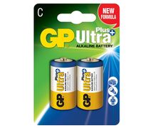 GP Ultra Plus C-batteri 2-pakning