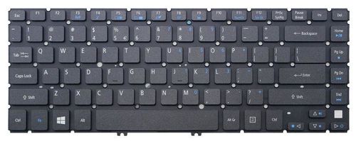 Acer Erstatningstastatur for bærbar PC - Nordisk - svart med blå ramme (60.M17N1.016)