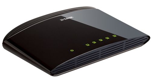 D-LINK 5-ports Small Office /Home Office Miniswitch 10/ 100Mbps (DES-1005D)