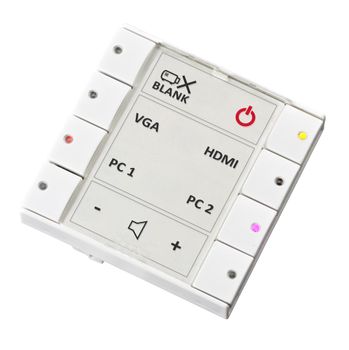 NEETS Control SieRRa II, EU,Polar White 8 knapper LED, IR ,Rs232 - I/O, LAN, PoE (310-0102)