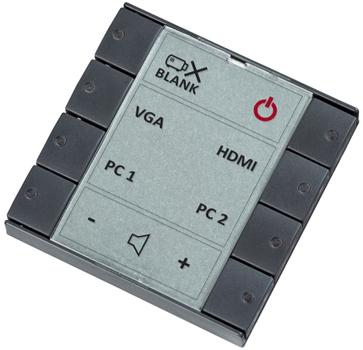 NEETS Control SieRRa II, EU, Anthracite 8 knapper LED, IR ,Rs232 - I/O, LAN, PoE (310-0103)