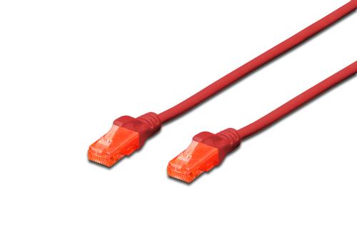 DIGITUS U-UTP PatchCord Cat6. PVC CCA. Red. 2.0m Factory Sealed (DK-1612-020/R)