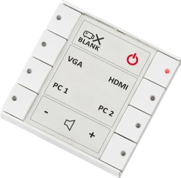 NEETS Control - EcHo Plus, EU,  white 8 knapper LED, IR - Rs232 - Nettverk I/O (310-0152)